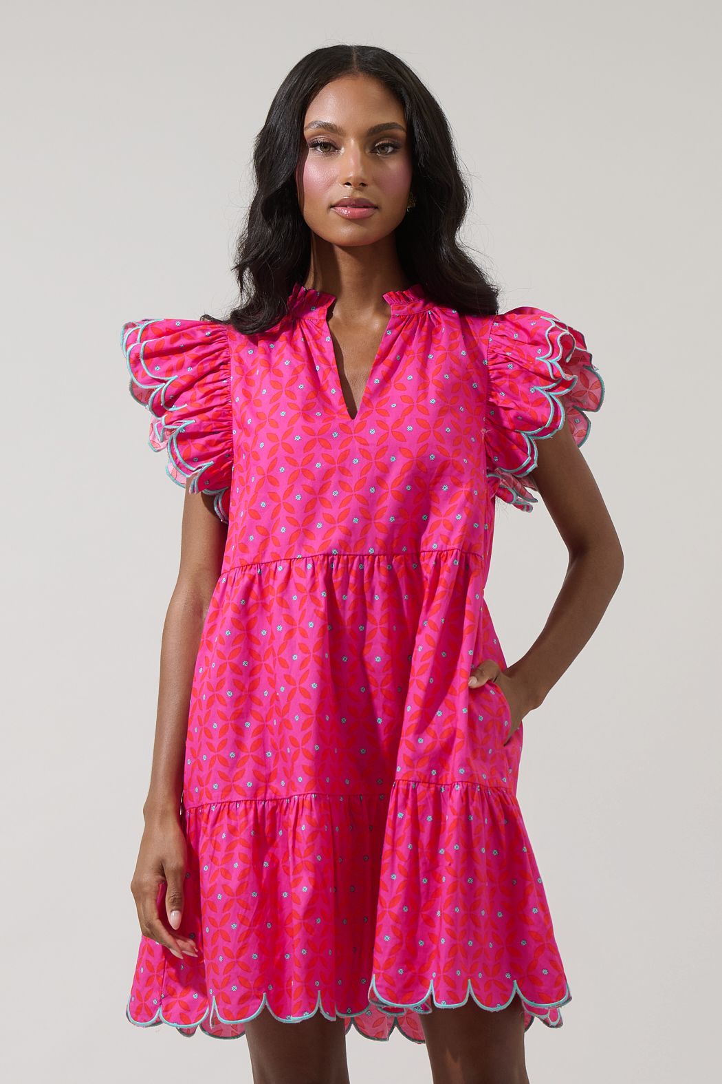 The Fuchsia Radiance Mini Dress