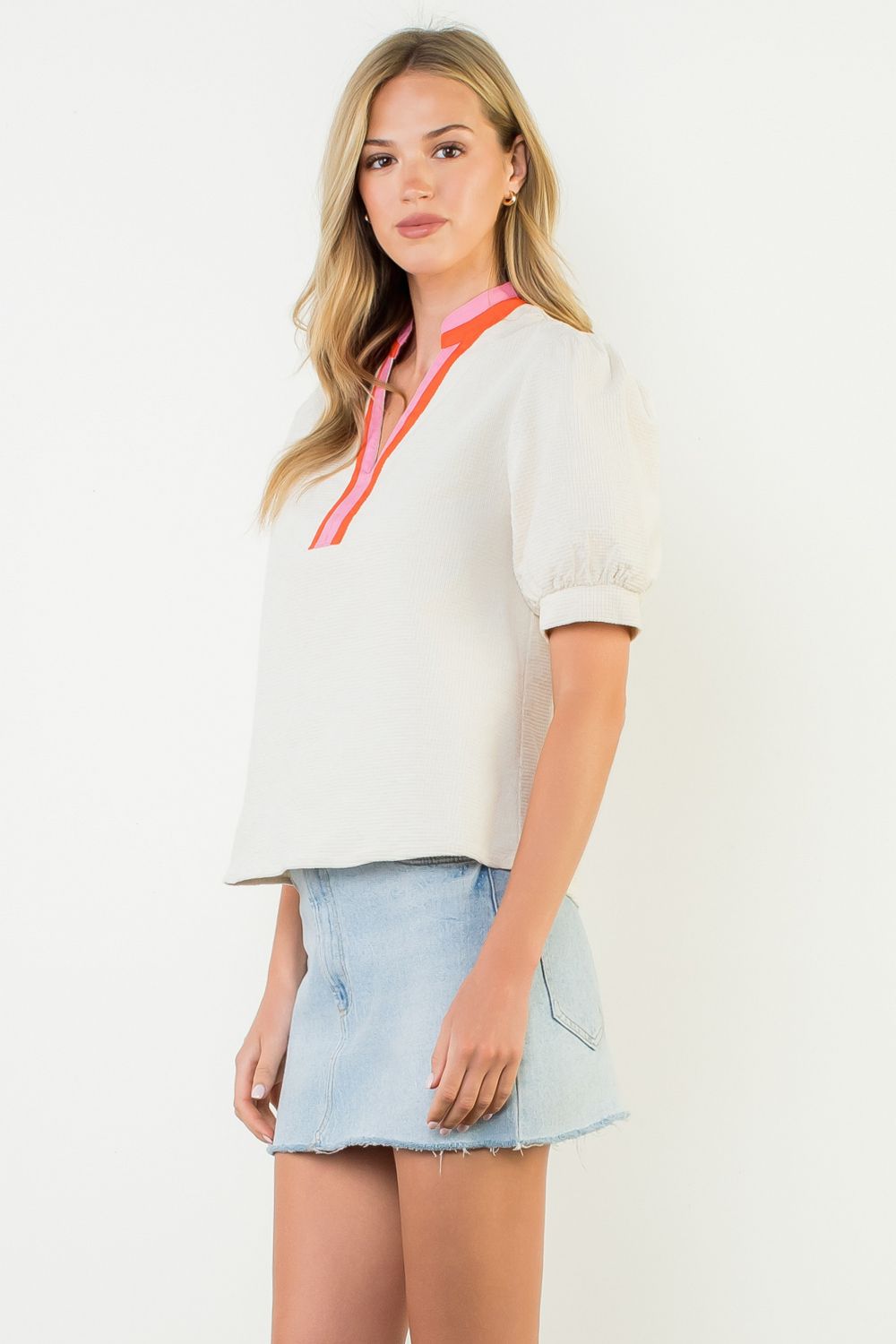 The Sorrento Contrast Henley