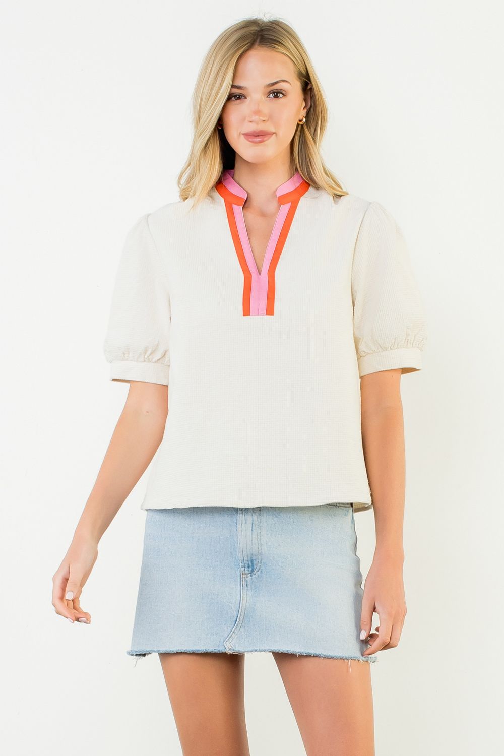 The Sorrento Contrast Henley