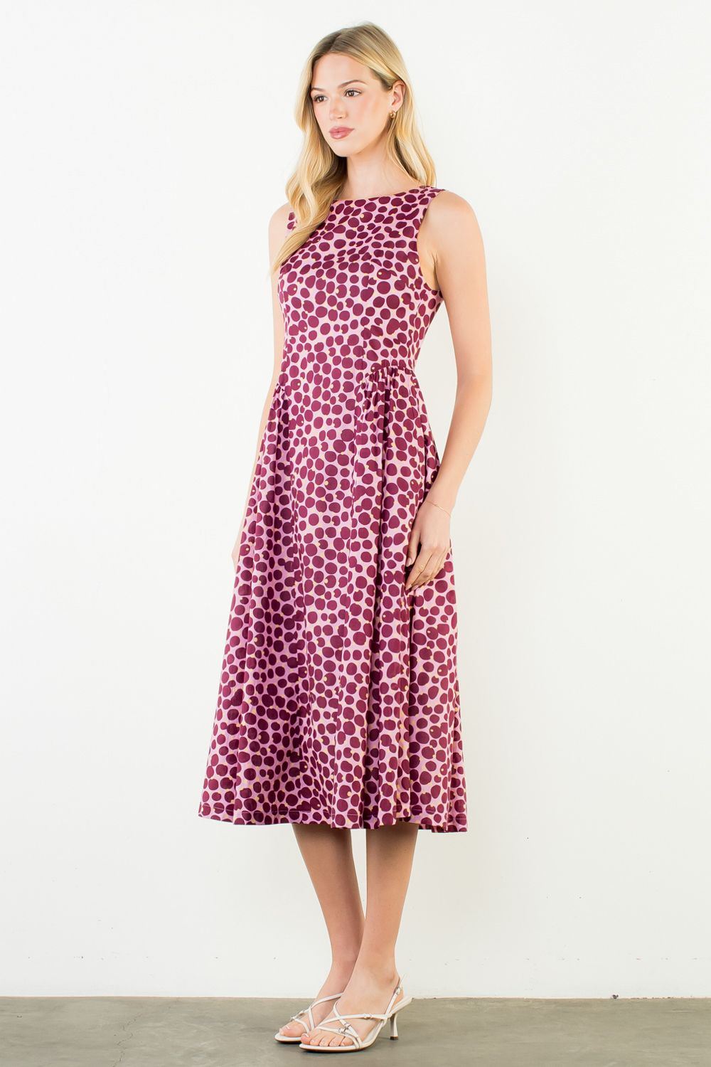 The Mulberry Dot Fit-and-Flare